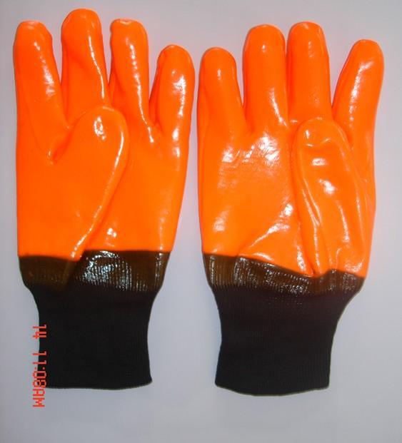 PVC caoted glove,cold proof
