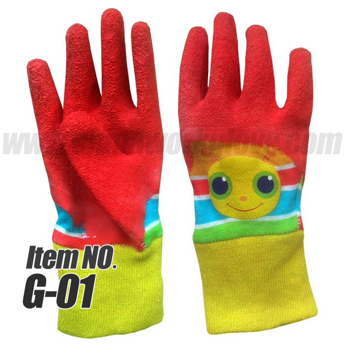 Childrens Gardening Gloves 5 10 Cotton Latex Coated Childrens