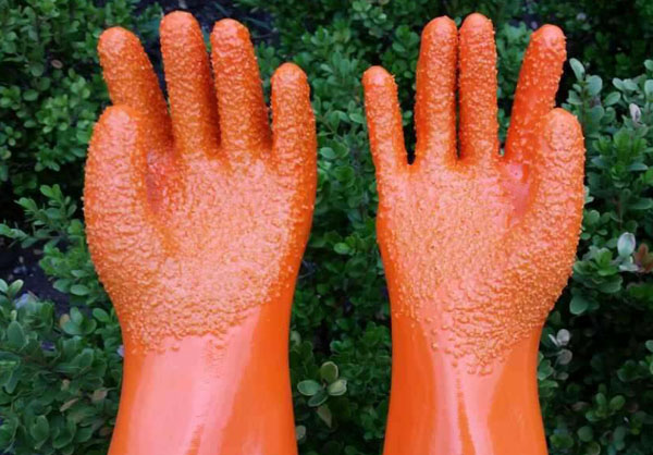 PVC coated gloves