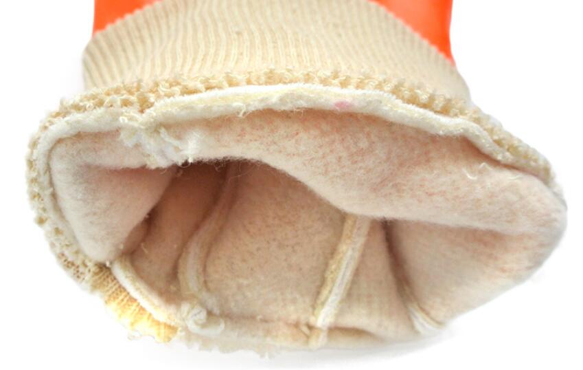 Fluorescent Orange PVC gloves
