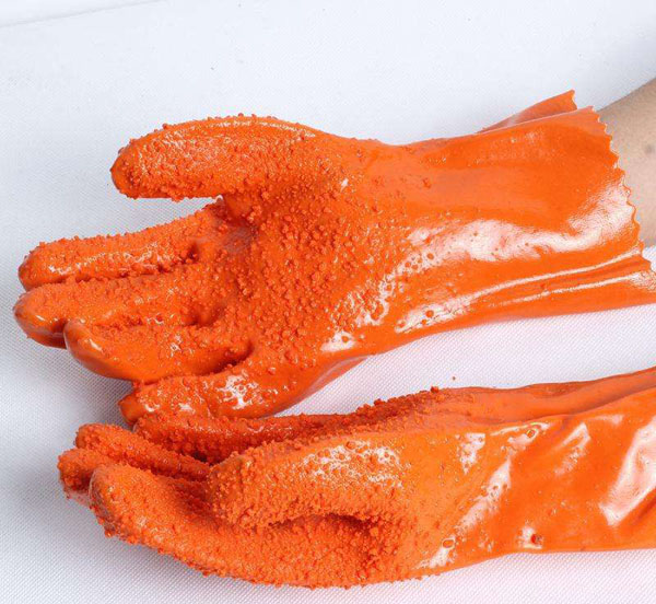 fish pvc coated gloves