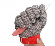Steel wire cut-resistant gloves